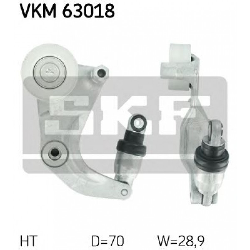 VKM 63018 SKF Натягувач поліклинового ременя